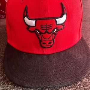 Chicago Bulls Red and Black Cap